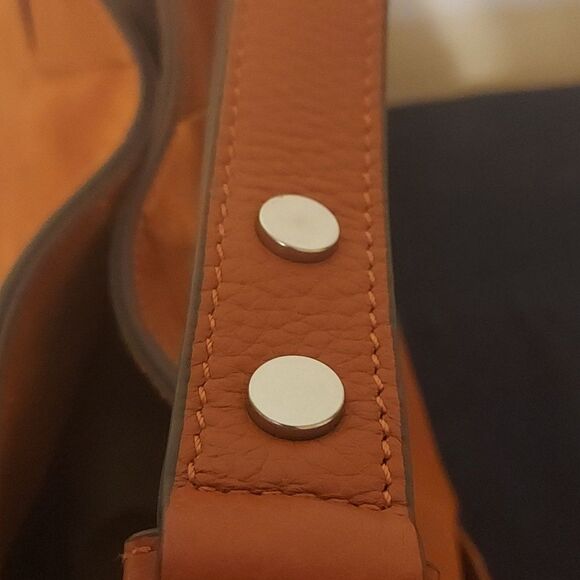 Nordstrom Treasure and Bond Suede Hobo Shoulder Crossbody Bag Orange Rust W… - Picture 12 of 13